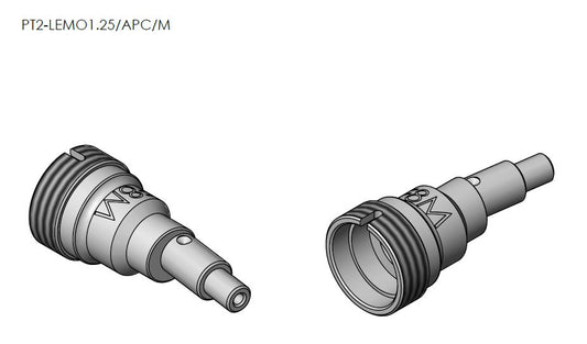 PT2-LEMO1.25/APC/M ; LEMO F8 tip for 1.25mm APC type male connectors