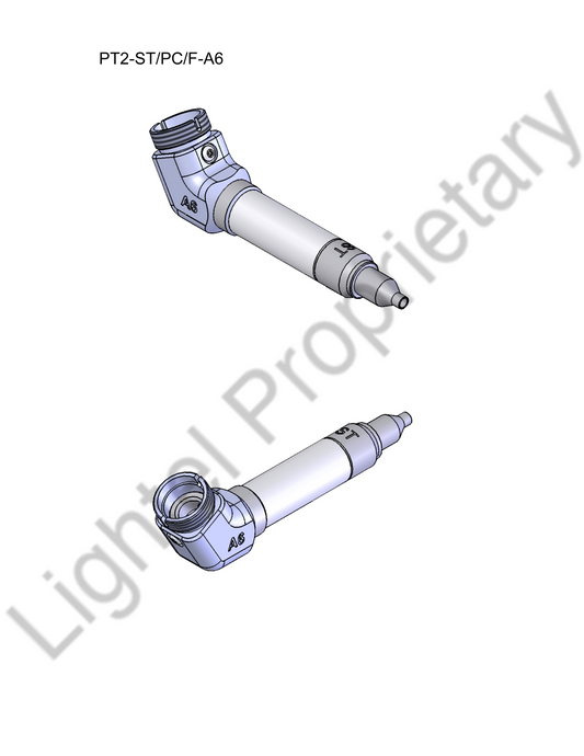 PT2-ST/PC/F-A6 ; 60 Degrees Angled tip for ST female connectors